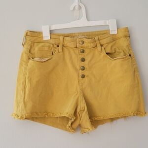 EUC Universal Thread Yellow High Waist Shorts